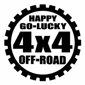 樂天商城 - 4X4 OFF-ROAD HGL052 カッティングステッカー 2枚組 幅約15cm×高約15cm ハンドメイド デカール