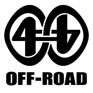 樂天商城 - 4x4 OFF-ROAD 047 O4F カッティングステッカー ミニサイズ 3枚組 幅約10cm×高約9.5cm メビウスの輪モチーフ ハンドメイド デカール