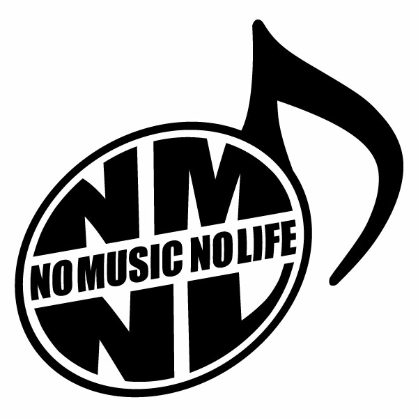 樂天商城 - カッティングステッカー NO MUSIC NO LIFE ver.016 (OP) 2枚組 幅約16.5cm×高約16cm ノーミュージックノーライフ ハンドメイド デカール
