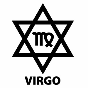 樂天商城 - VIRGO（おとめ座）Ver.07 カッティングステッカー 2枚組 幅約12.5cm×高約16.5cm ハンドメイド 乙女座 星座ステッカー 車 ウインドウステッカー