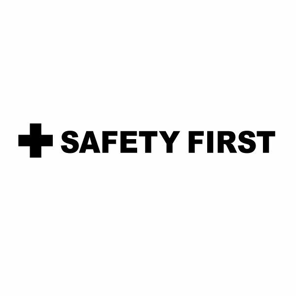 樂天商城 - 3枚組 SAFETY FIRST 緑十字 013 カッティングステッカー ミニサイズ 幅約15cm×高約2cm ヘルメット等に、ハンドメイド