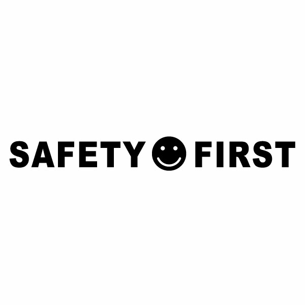 3枚組 SAFETY FIRST 03 カッティングステッカー 幅約16cm×高約1.9cm 安全第一 ハンドメイド