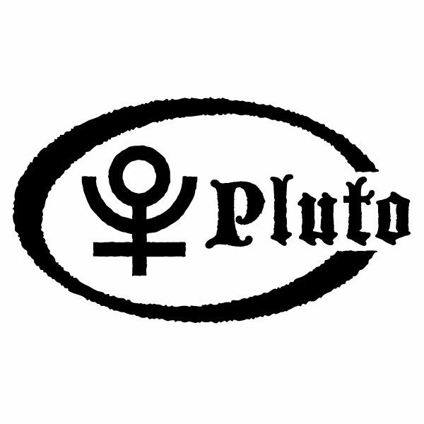 樂天商城 - 冥王星記号 Pluto（腐食調）Ver.029 カッティングステッカー ミニサイズ 3枚組 幅約11.8cm×高約6.7cm ハンドメイド 惑星記号ステッカー