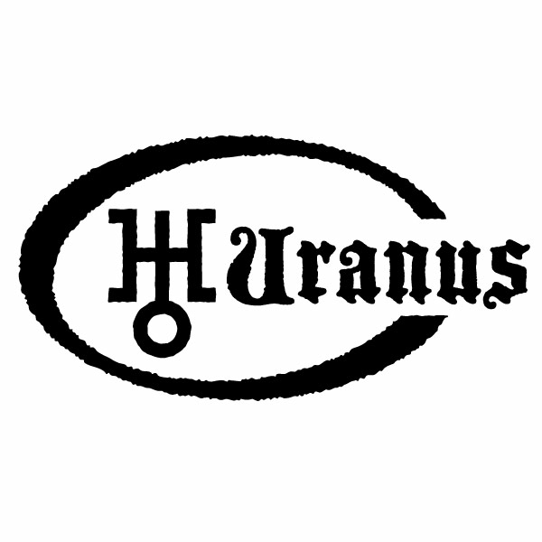 樂天商城 - 天王星記号 Uranus（腐食調）Ver.022 カッティングステッカー 2枚組 幅約19.3cm×高約10cm ハンドメイド 惑星記号ステッカー