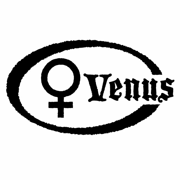 樂天商城 - 金星記号 Venus（腐食調）Ver.009 カッティングステッカー 大判Lサイズ 2枚組 幅約27.5cm×高約15.6cm ハンドメイド 惑星記号ステッカー