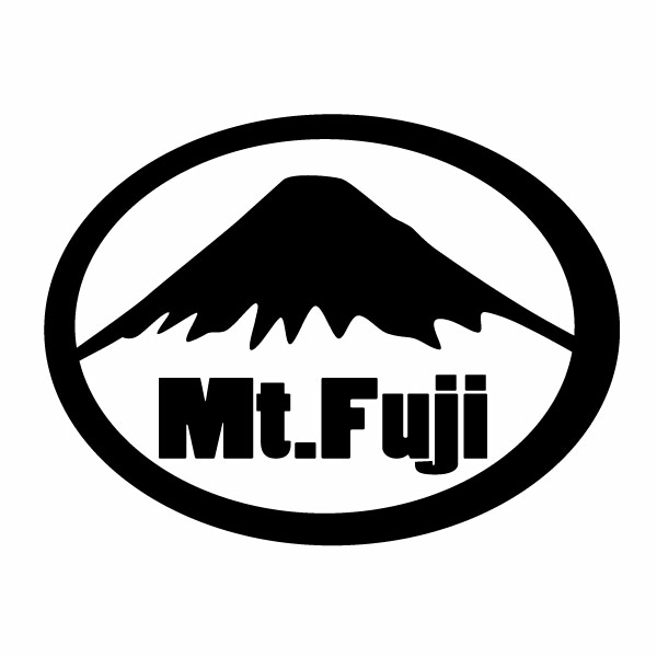 樂天商城 - Mt.Fuji（富士山） 静岡側モチーフ 01 カッティングステッカー 2枚組 幅約16cm×高約12cm ハンドメイド