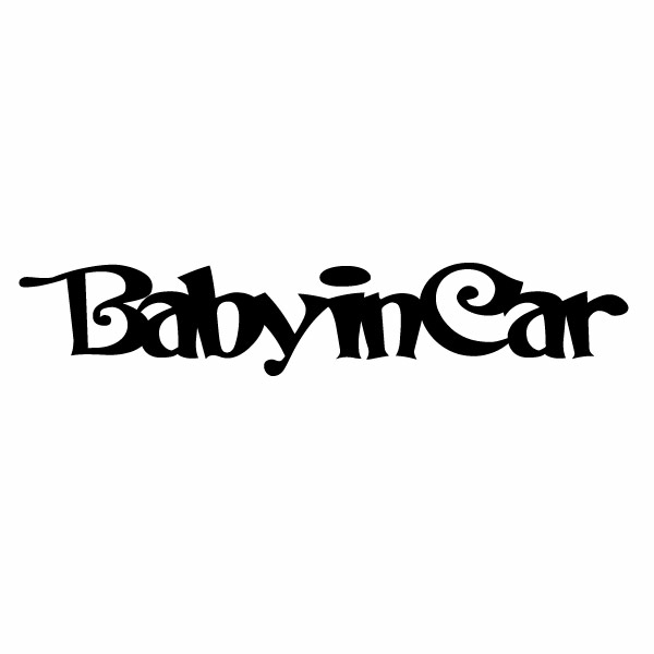 樂天商城 - 2枚組 Baby in Car Ver.54（赤ちゃんが乗ってます） コロリン系ロゴ カッティングステッカー 幅約22cm×高約4cm ハンドメイド Baby in car ウインドウステッカー