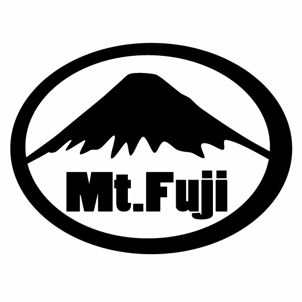 樂天商城 - Mt.Fuji（富士山） 静岡側モチーフ 大判Lサイズ 03 カッティングステッカー 2枚組 幅約28cm×高約21cm ハンドメイド