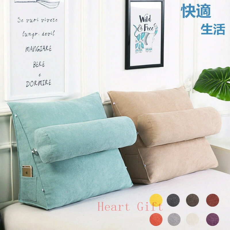 背もたれ クッション ベッド 三角 大きい 三角クッション ソファー ソファークッション 読書 腰枕 ベッド用 リラックスクッション 三角枕 傾斜 枕 テレビ 座椅子 大きいサイズ おしゃれ インテリア ベット 背もたれクッション ベッド用 父の日