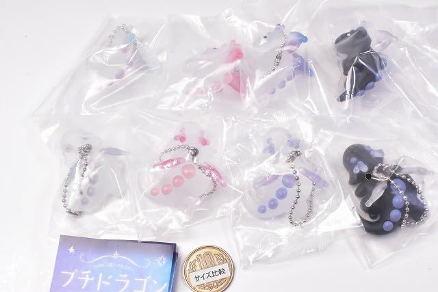 ハーティフル 楽天市場店のクオリア プチドラゴン マスコットボールチェーン × ノーマル8種セット ※シークレットは含まない ガチャ ガチャガチャ カプセルトイ ドラゴン 龍｜アングル2