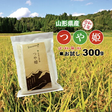 お米 300g つや姫 山形県産 精白米 2合 お試しサイズ メール便 送料無料 粗品 景品 ポイント消化