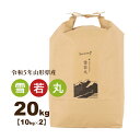 お米 20kg(10kg×2袋) 雪若丸 山形県 令和5年産 精白米 送料無料（一部地域を除く）