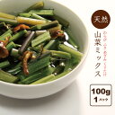 山菜ミックス水煮 100g 国産 山形県