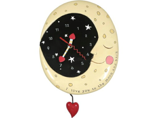 Allen Designs アレン・デザイン お月様の振り子時計 Love You to The Moon and Back Heart Wall Clock Allen Designs アレン・デザイン お月様の振り子時計 Love You to The Moon and Back Heart Wall Clock