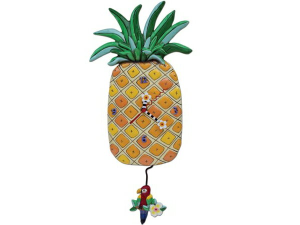 Allen Designs アレン・デザイン　パイナップルの振り子時計　Pineapple Island Time ClockMichelle Allenデザイン