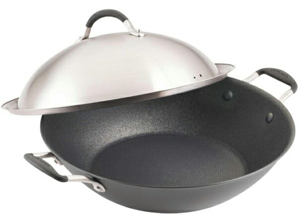 Circulon サーキュロン 36cmノンスティック中華鍋 ダブルハンドルWOK （グラファイト） [IH対応] ScratchDefense A1シリーズ MEYER マイヤー