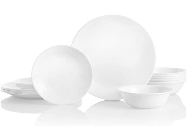 Corelle コレール　ディナーウェアー18点セット　Winter Frost White