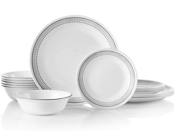 Corelle コレール　ディナーウェアー18点セット　Mystic Gray