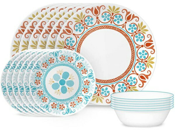 Corelle コレール　ディナーウェアー18点セット　Terracotta Dreams