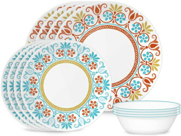 Corelle コレール　ディナーウェアー12点セット　Terracotta Dreams