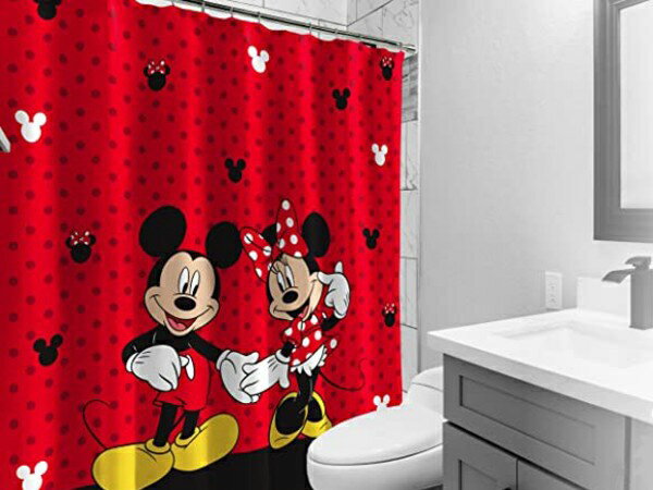 ディズニー Disney ミッキー ミニー マウス シャワーカーテン 約178 1cm 輸入セレクトショップハート