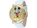 Disney ディズニー　ミッキー・マウス腕時計　（ゴールド）　ホワイト・レザーバンド　Adult Vintage 1