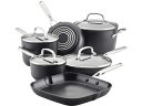 KitchenAid キッチンエイド ノンスティック・クックウェアー6点セット IH対応 Hard Anodizedアルミニウム