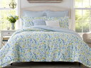 【スタンダード】 Laura Ashley ローラ アシュレイ Nora 掛け布団セット (ブルー/イエロー) 160×218cm 布団1枚&枕カバー2枚&装飾...