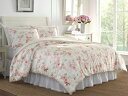 【スタンダード】 Laura Ashley ローラ アシュレイ Wisteria 掛け布団セット (ピンク) 160×218cm 布団1枚&枕カバー1枚 寝具(3)