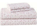 【クイーン】 Laura Ashley ローラ アシュレイ Paisley Prance シーツ・セット (ピンク) フラットシーツ1枚&ボックスシーツ1枚&枕カバー2枚 寝具(3)