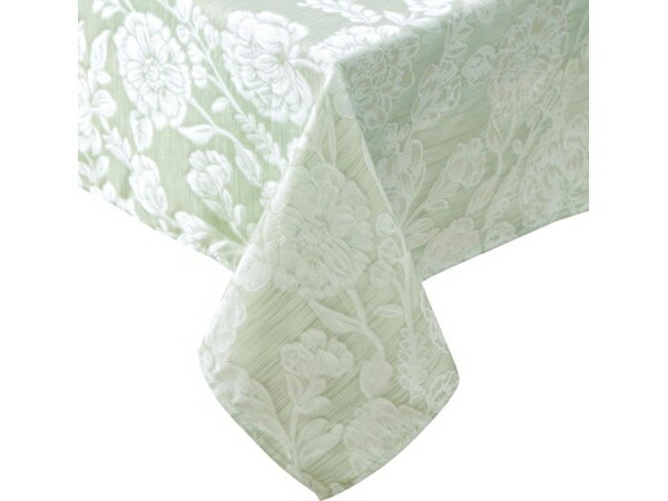 Laura Ashley ローラ アシュレイ　紋織テーブルクロス 152×213cm　（セージ）　ジャカード織り