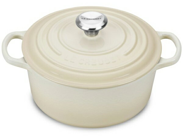 Le Creuset ル・クルーゼ　 22cm ココット・ロンド (メレンゲ） 3.5QT ルクルーゼ