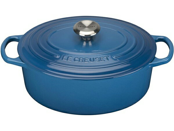 ルクルーゼ ココットオーバル Le Creuset　ル・クルーゼ　 29cm ココット・オーバル (マルセイユブルー） 5QT　ルクルーゼ