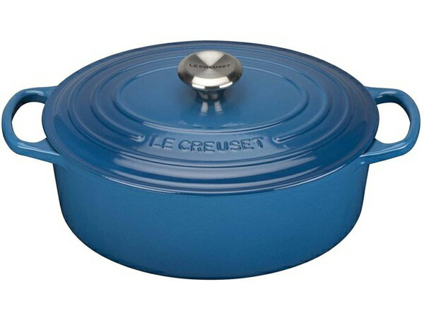 ルクルーゼ ココットオーバル Le Creuset　ル・クルーゼ　 31cm ココット・オーバル (マルセイユブルー） 6.75QT　ルクルーゼ