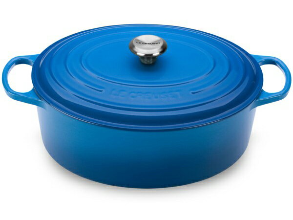 ルクルーゼ ココットオーバル Le Creuset　ル・クルーゼ　 35cm ココット・オーバル (マルセイユブルー） 9.5QT　ルクルーゼ