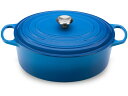 Le Creuset ル・クルーゼ 35cm ココット・オーバル (マルセイユブルー) 9.5QT ルクルーゼ