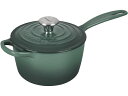 ル・クルーゼ 片手鍋・ソースパン Le Creuset ル・クルーゼ　16cm片手鍋　アイアンハンドル・ソースパン 補助ハンドル付 (アーティチョーク） 1.75QT　ルクルーゼ