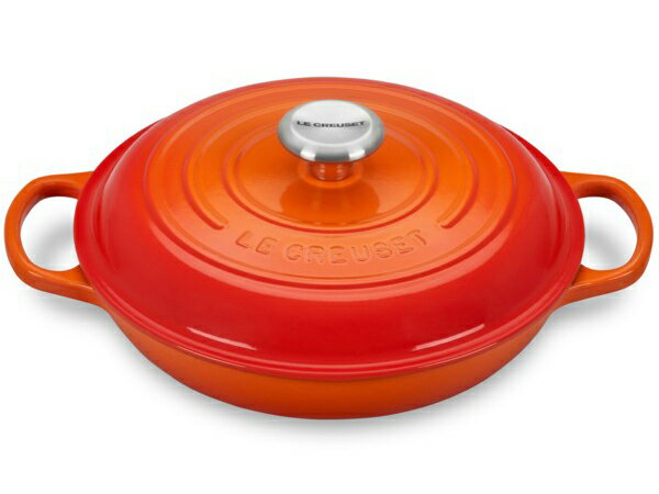 ビュッフェ・キャセロール Le Creuset ル・クルーゼ　 ビュッフェ・キャセロール　26cm (オレンジ） 2.25QT　ルクルーゼ