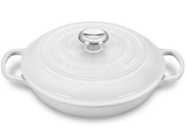 ビュッフェ・キャセロール Le Creuset ル・クルーゼ　 ビュッフェ・キャセロール　26cm (ホワイト） 2.25QT　ルクルーゼ