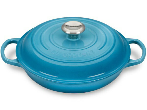 ビュッフェ・キャセロール Le Creuset ル・クルーゼ　 ビュッフェ・キャセロール　26cm (カリビアンブルー） 2.25QT　ルクルーゼ