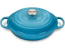 Le Creuset ル・クルーゼ　 ビュッフェ・キャセロール　26cm (カリビアンブルー） 2.25QT　ルクルーゼ