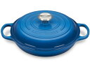 Le Creuset ル・クルーゼ　 ビュッフェ・キャセロール　26cm (マルセイユブルー） 2. ...