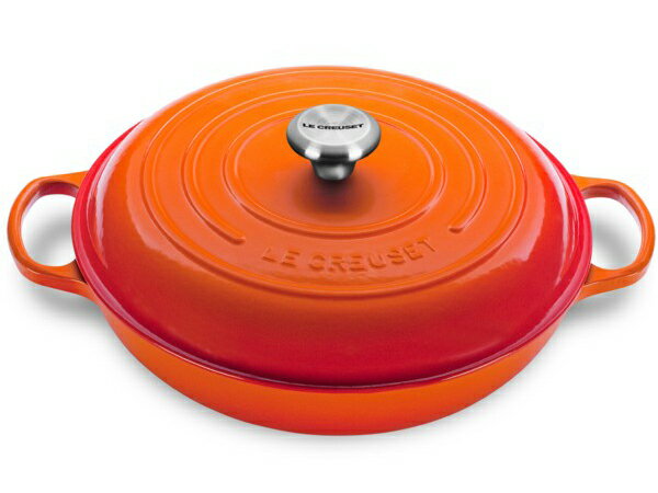 ビュッフェ・キャセロール Le Creuset　ル・クルーゼ　 ビュッフェ・キャセロール　30cm (オレンジ） 3.5QT　ルクルーゼ