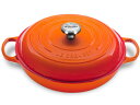 Le Creuset ル・クルーゼ ビュッフェ・キャセロール 30cm (オレンジ) 3.5QT ルクルーゼ