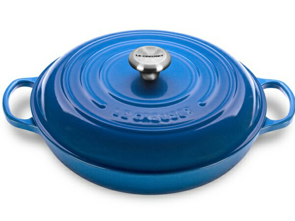 ビュッフェ・キャセロール Le Creuset　ル・クルーゼ　 ビュッフェ・キャセロール　30cm (マルセイユブルー） 3.5QT　ルクルーゼ