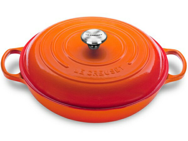 ビュッフェ・キャセロール Le Creuset　ル・クルーゼ　 ビュッフェ・キャセロール　32cm (オレンジ） 5QT　ルクルーゼ