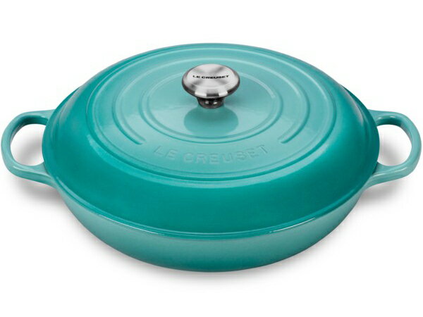 ビュッフェ・キャセロール Le Creuset ル・クルーゼ　 ビュッフェ・キャセロール　32cm (カリビアンブルー） 5QT　ルクルーゼ