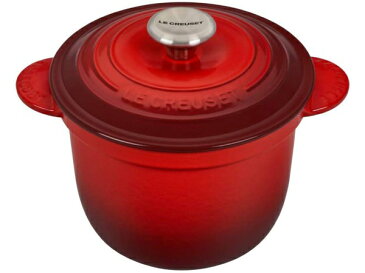 Le Creuset ル・クルーゼ　炊飯窯　2.1リットル・ライスポット　(チェリーレッド）　ルクルーゼ