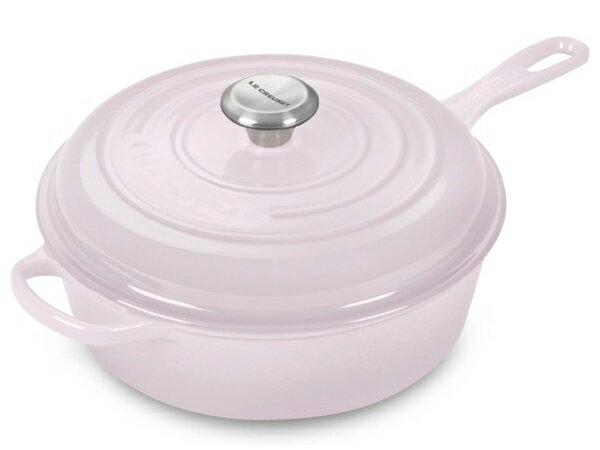 ル・クルーゼ 片手鍋・ソースパン Le Creuset ル・クルーゼ　 26cmカサドゥ　3.5リットル深型フライパン　(ピンクエシャロット） 3.75QT　ルクルーゼ