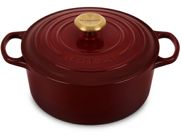 Le Creuset ル・クルーゼ　 24cm ココット・ロンド (ローヌワイン） 4.5QT　ルクルーゼ